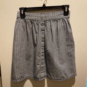 Striped button down skirt - Mossimo